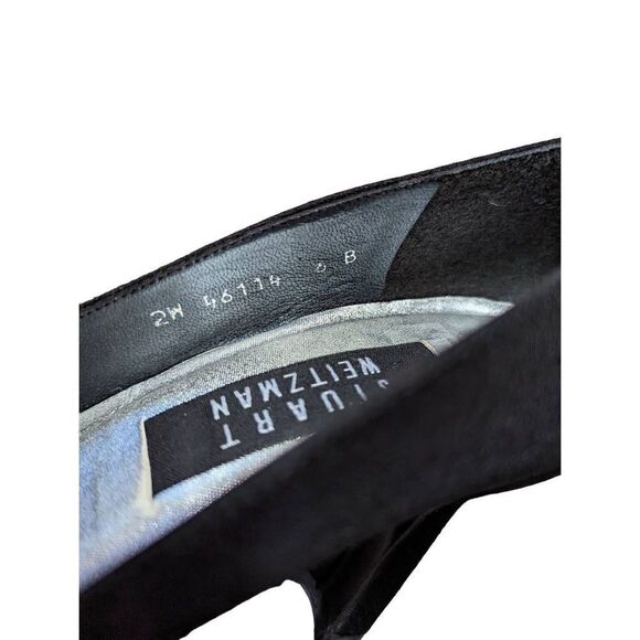 Stuart Weitzman Women's Black Sparkle Rhinestone 3-inch Pumps Heel Size 6B - Picture 2 of 6